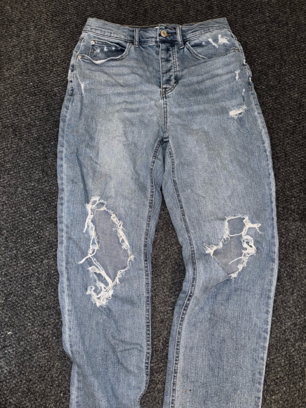Vanilla Star Distressed Light Blue Denim Jeans